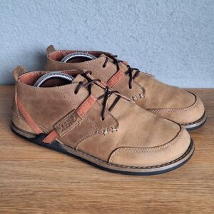Xero Shoes Coalton Chukka Sneakers Men’s 7 EU 40 Brown Tan Leather Minimalist